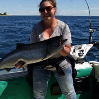 Cultural Heritage Curator Emma J Sport Fishing Charters Best price Tournament winners in Mackinaw City MI